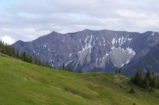 Foto von der Aussicht hinterm Rotwandhaus