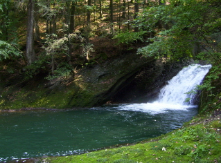 Foto vom Wasserfall am Eissteg